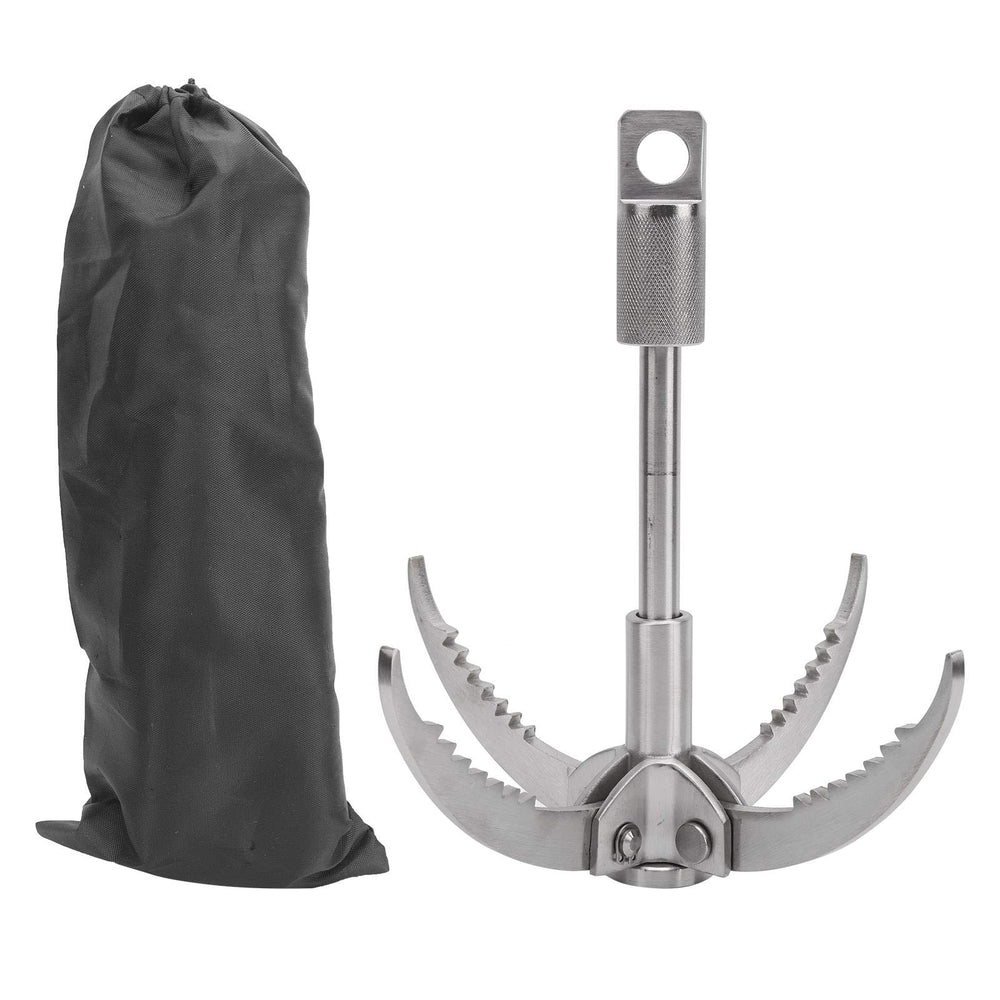 Dilwe foldable grappling hook with 4 claws, up to 1102 lb capacity for versatility.