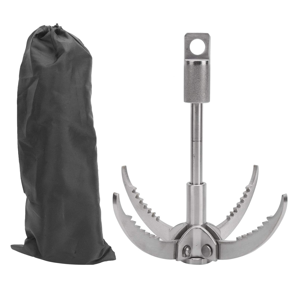 Dilwe foldable grappling hook with 4 claws, up to 1102 lb capacity for versatility.
