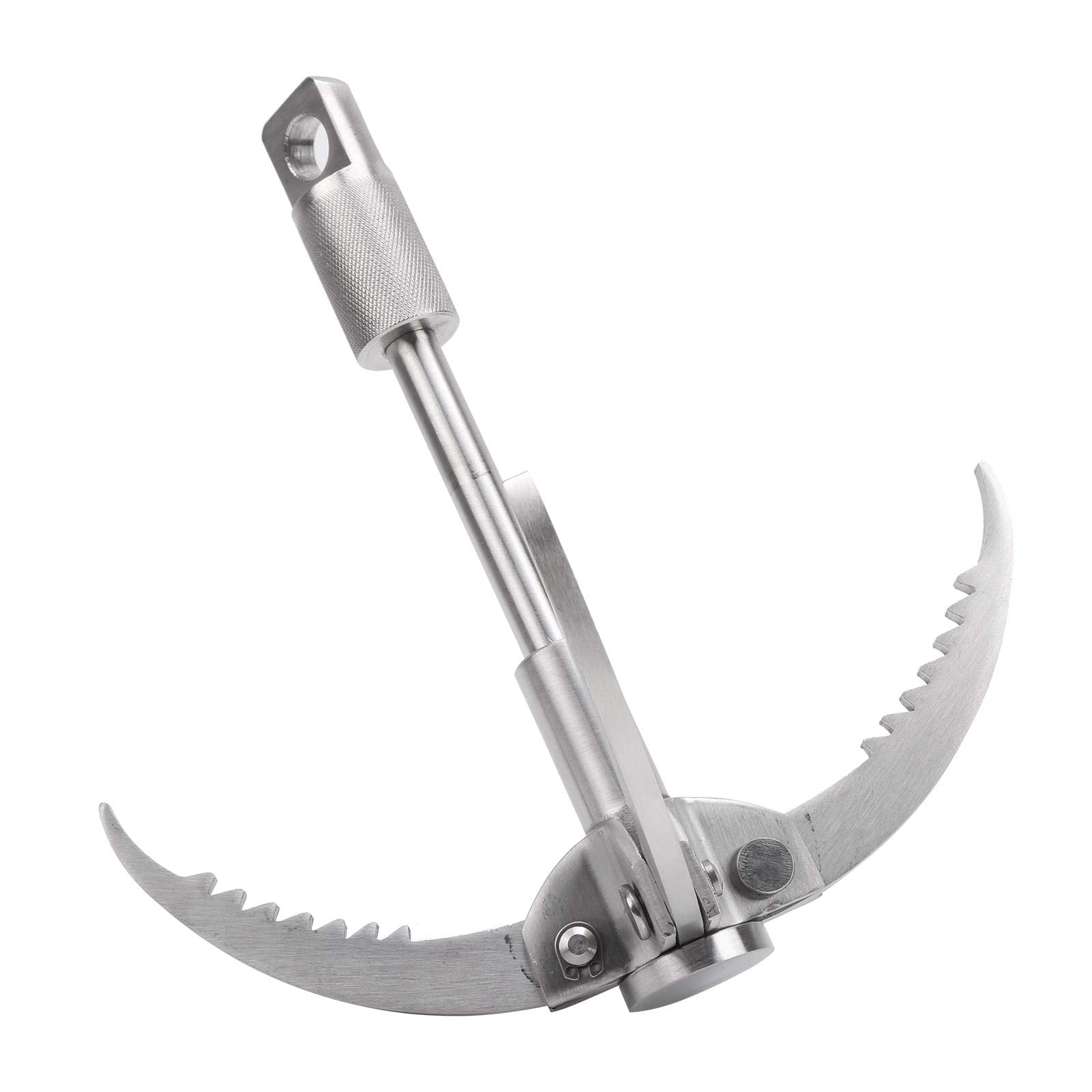 Heat-treated Dilwe grappling hook highlighting hardness and reliability.
