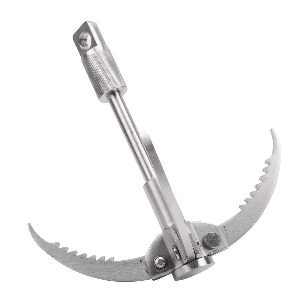 Heat-treated Dilwe grappling hook highlighting hardness and reliability.