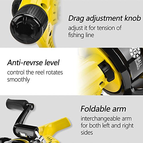 Dilwe high-strength-axle ensures durability for demanding fishing sessions.