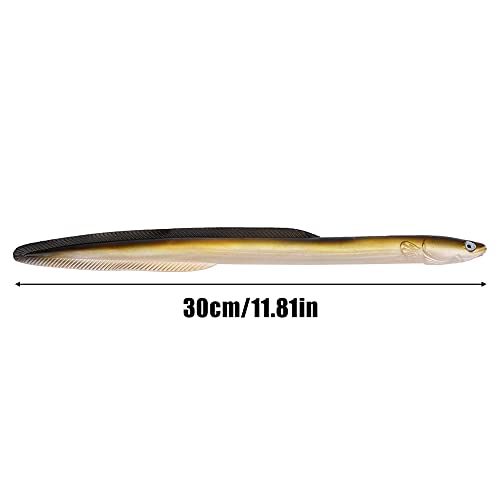 Dilwe lifelike eel bait with streamlined design moves naturally and boosts visibility