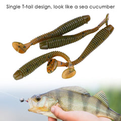Dilwe lure demonstrates lifelike swimming action to entice bites.