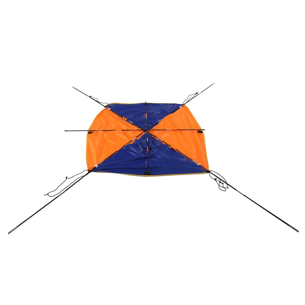 Dilwe portable shelter with storage bag, ropes, and stakes for outdoor use.