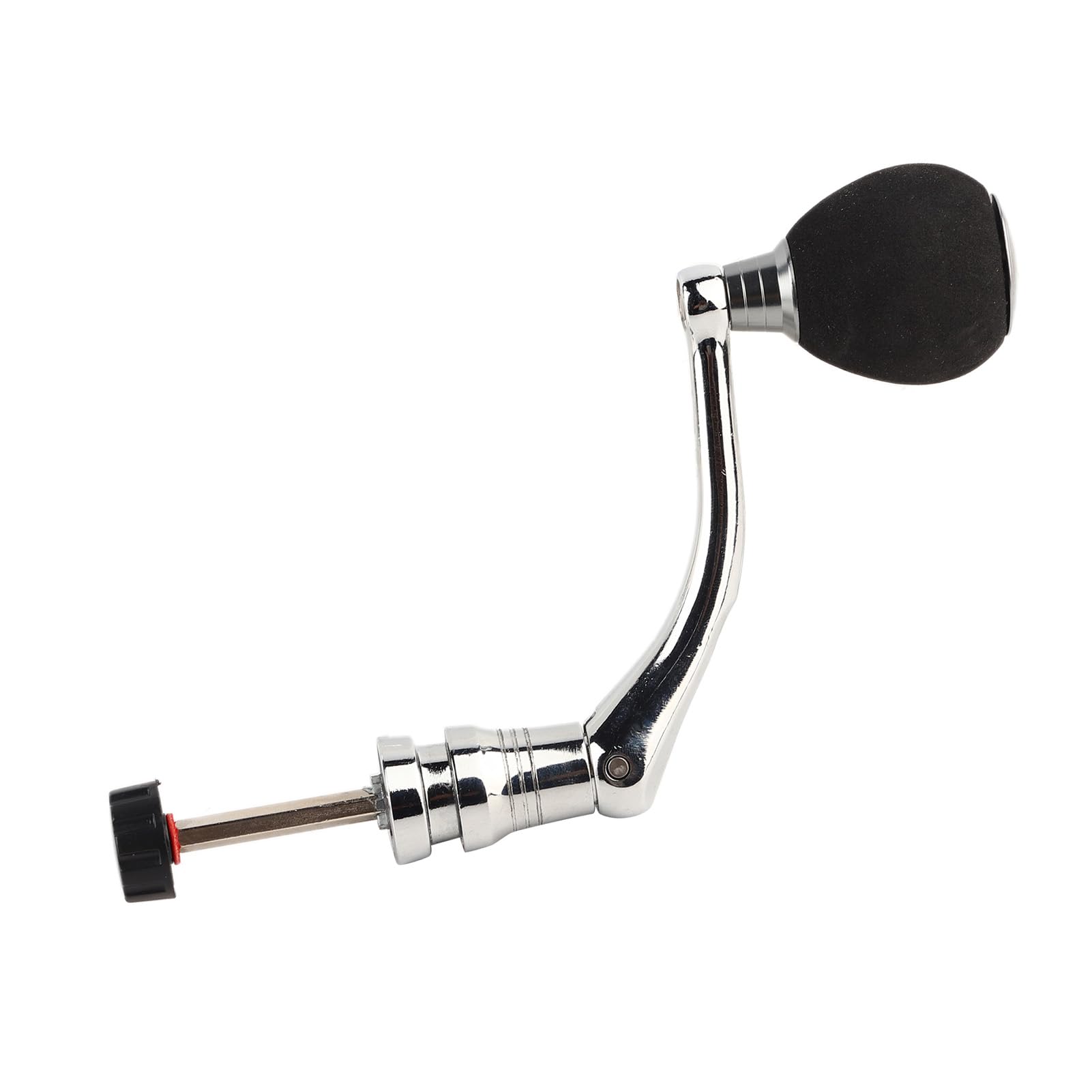 Dilwe reel handle showing hex trunk design for firm attachment