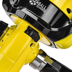Dilwe fishing-reel-wheel-lightweight enables easy casting and portability.