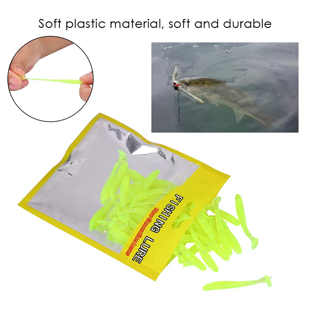Dilwe reusable soft lures offer long-lasting use.