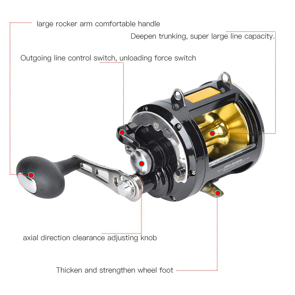 Dilwe Saltwater Reel packaging box displays value-packed accessory lineup