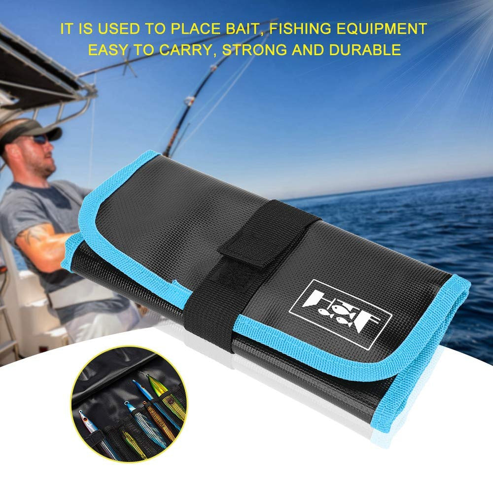 Dilwe soft-case blue-storage-lures highlights lightweight, practical tackle storage.