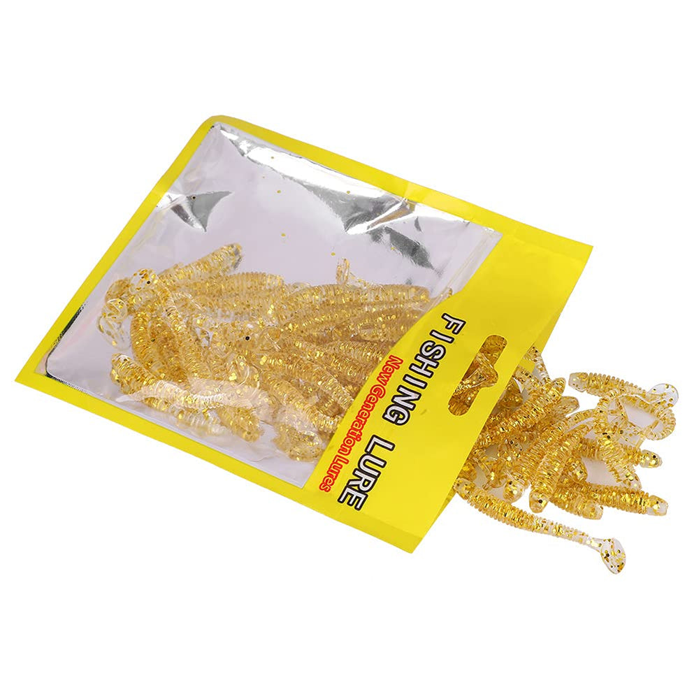 Dilwe soft plastic lures closeup durable material resists deformation during casts