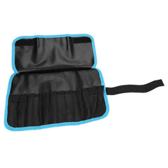 Dilwe waterproof jig bag blue-side-view demonstrates compact, portable design for trips.