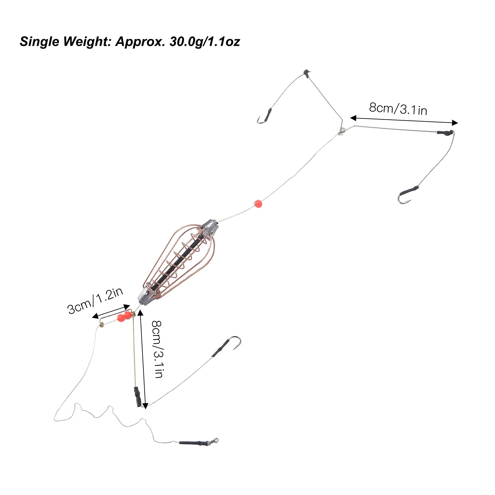 4-pack Dilwe bait cages laid out