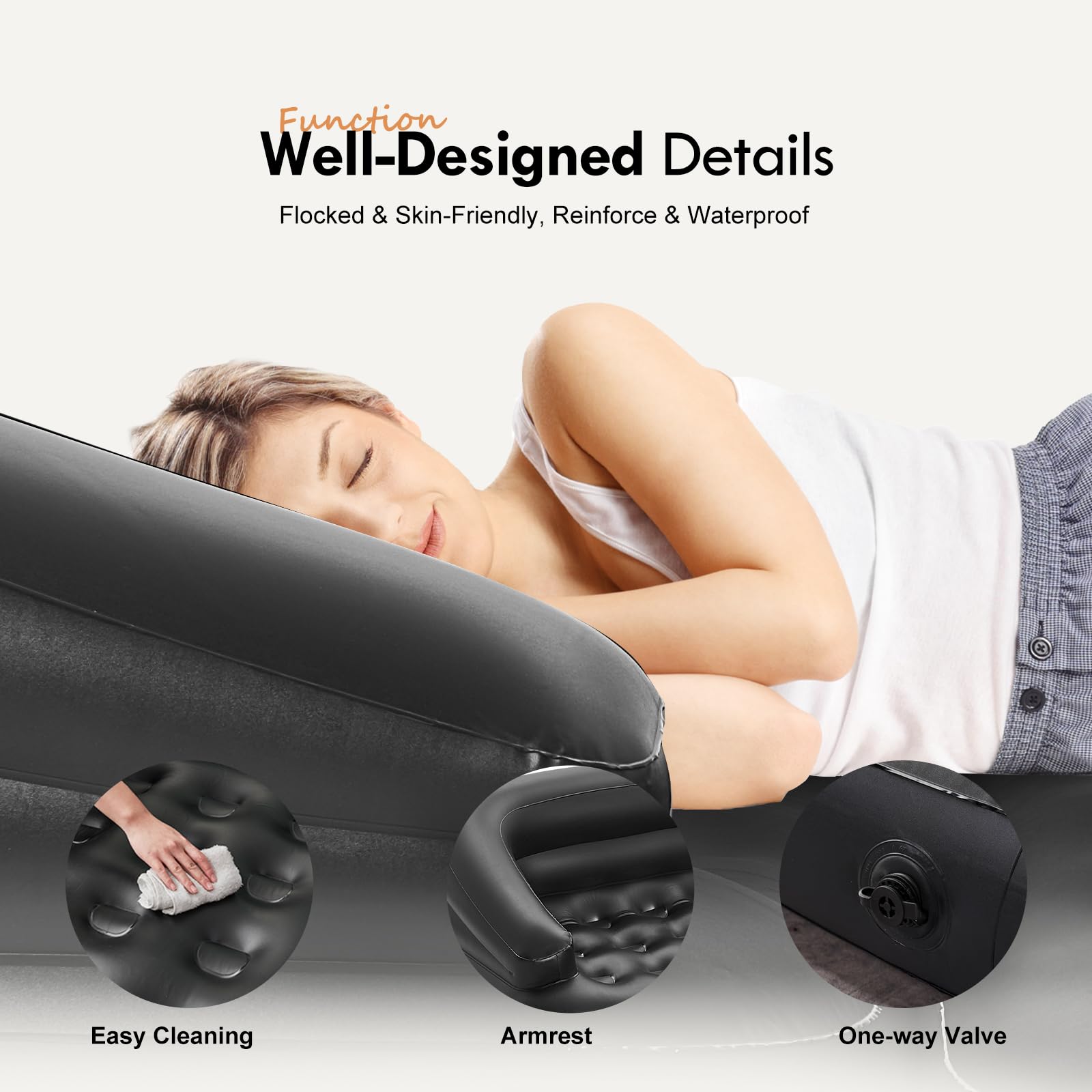 DIMAR GARDEN honeycomb ergonomic design supports relaxed sleeping posture.