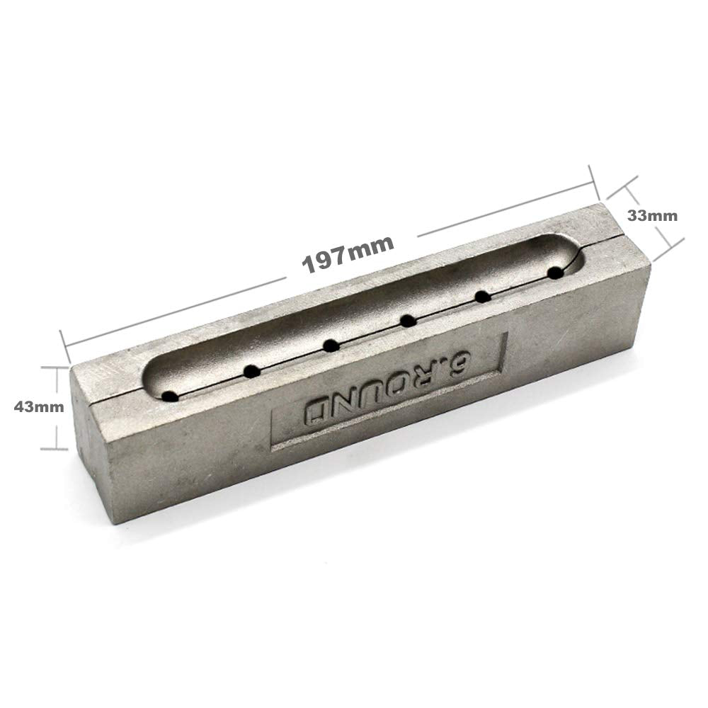 Dimatteo round sinker mold and surface with finished sinkers