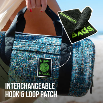 Dime Bags Maverick fanny pack adjustable strap, fits a wide range of waists.