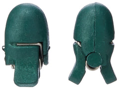 Dinsmores non-toxic clip-on plummet 10 g green close-up for depth control.
