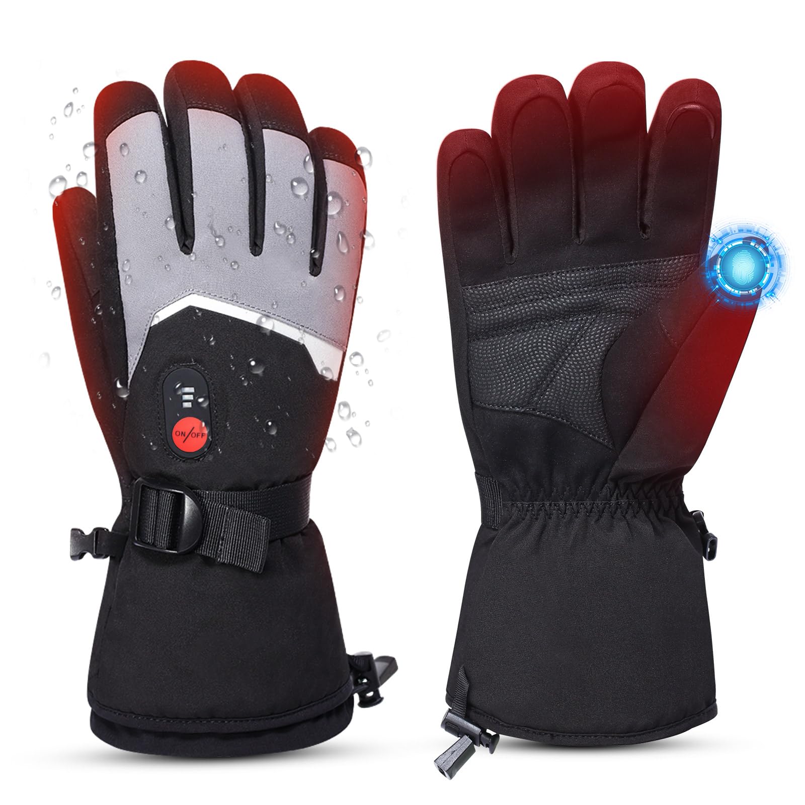 DINSVTA heated gloves show full-hand warmth for outdoor winter activities