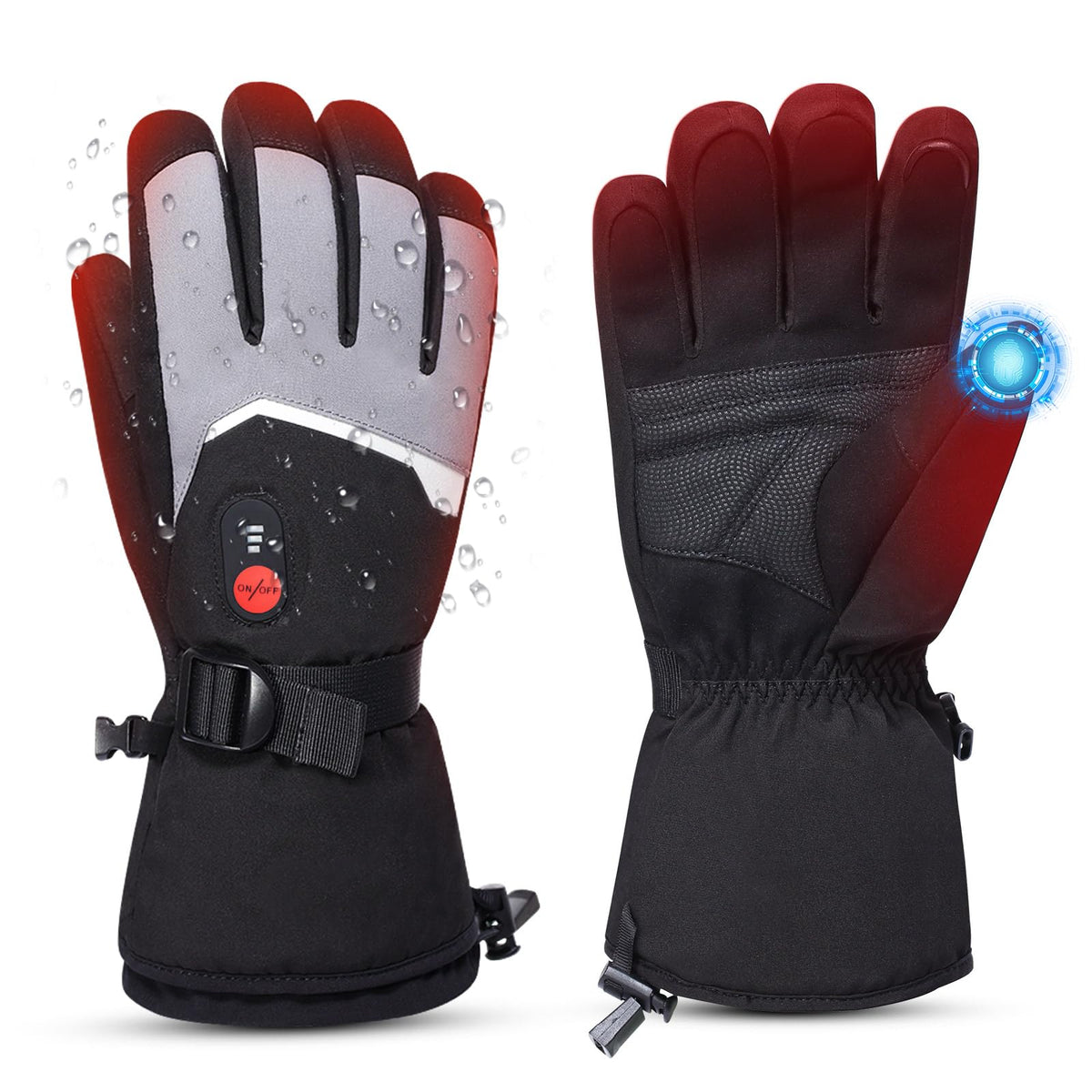 DINSVTA heated gloves show full-hand warmth for outdoor winter activities