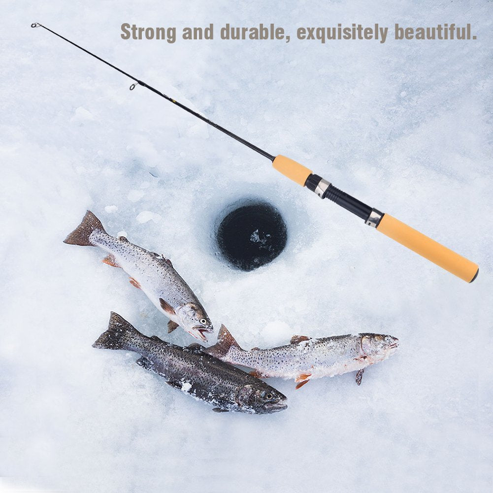 Dioche carbon fiber material close-up highlights strength and lightness for all-season fishing.