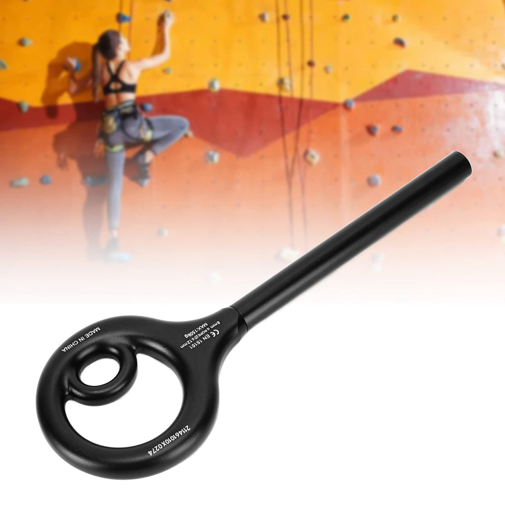 Dioche Figure 9-shape descender with black finish for rugged outdoors