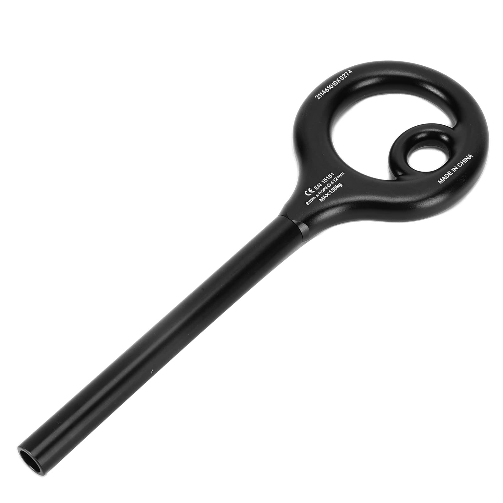 Dioche compatible with 8-12 mm ropes for single-rope climbs
