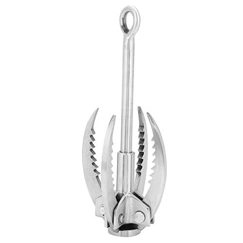 Dioche grappling hook weighs 733g for manageable backpack load.