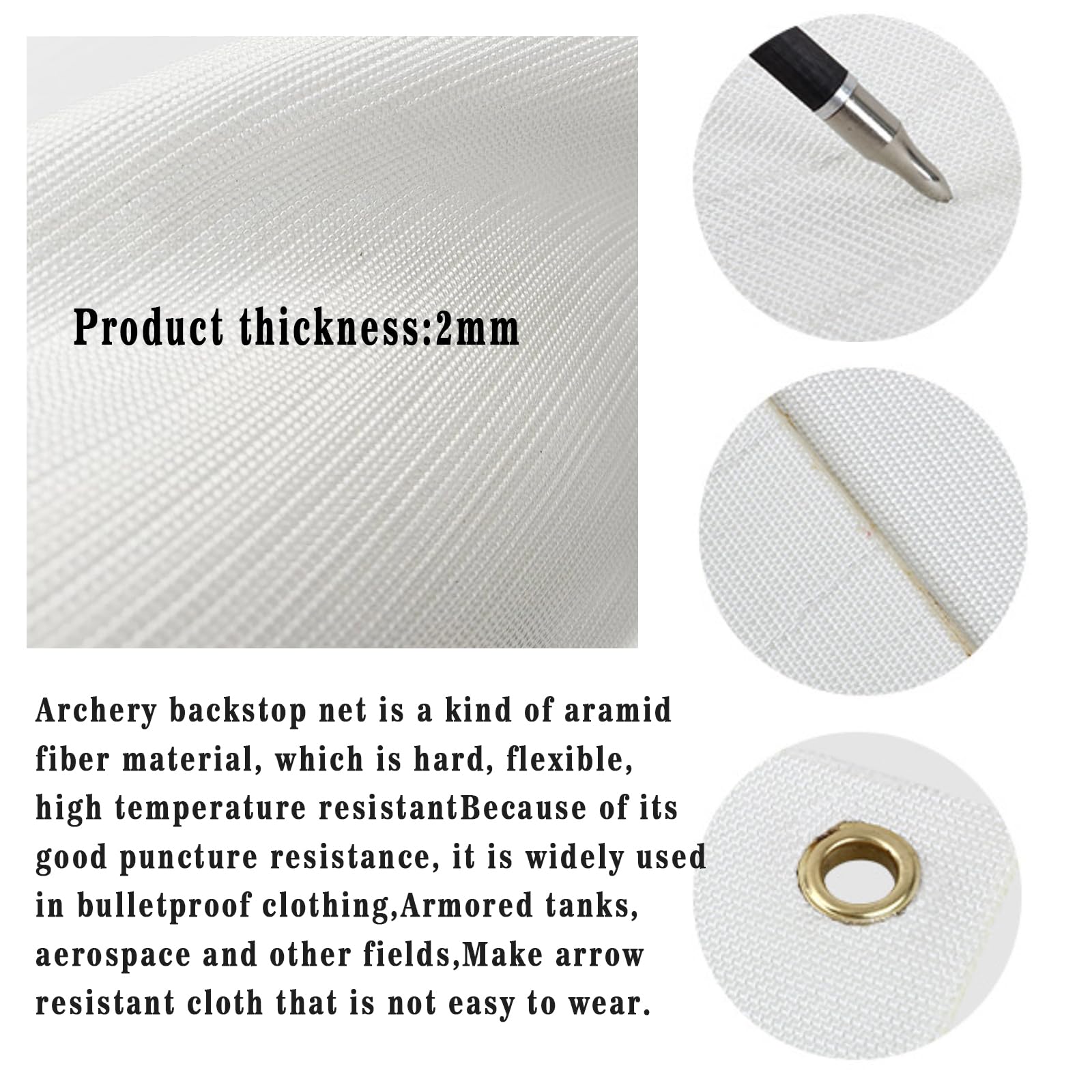 DIOLILI camouflage backstop arrow recovery feature helps retrieve spent arrows after sessions.