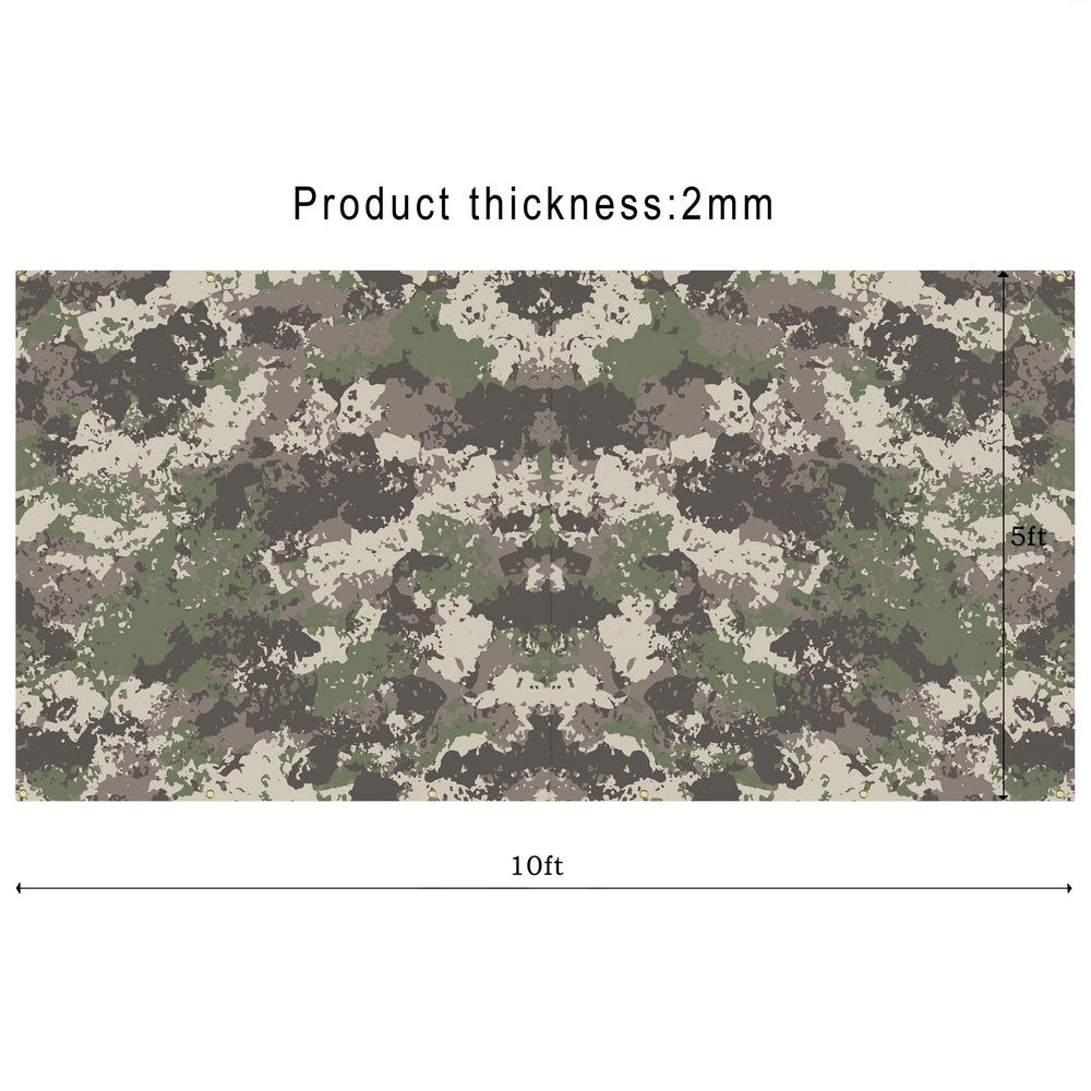 DIOLILI camouflage backstop premium fiber cloth offers durability against arrow impacts.