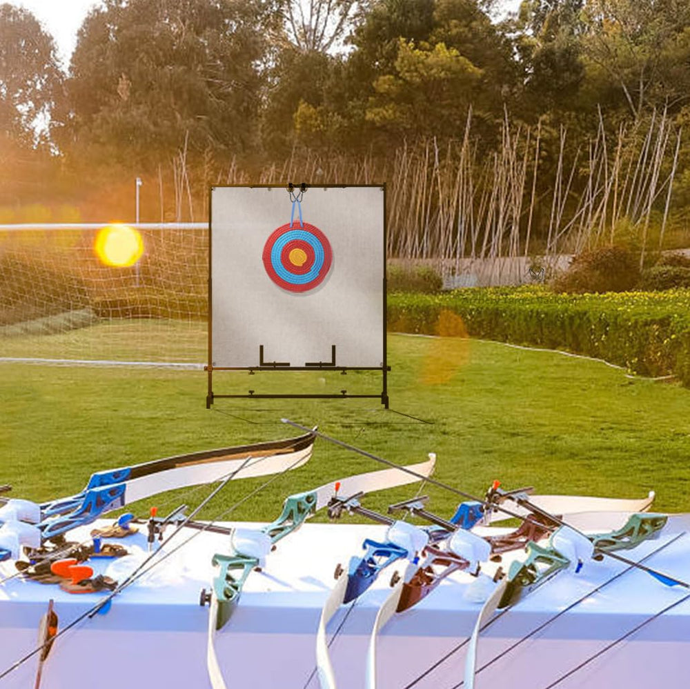 Diolili slingshot clean-appearance backstop adds a neat look to your range.