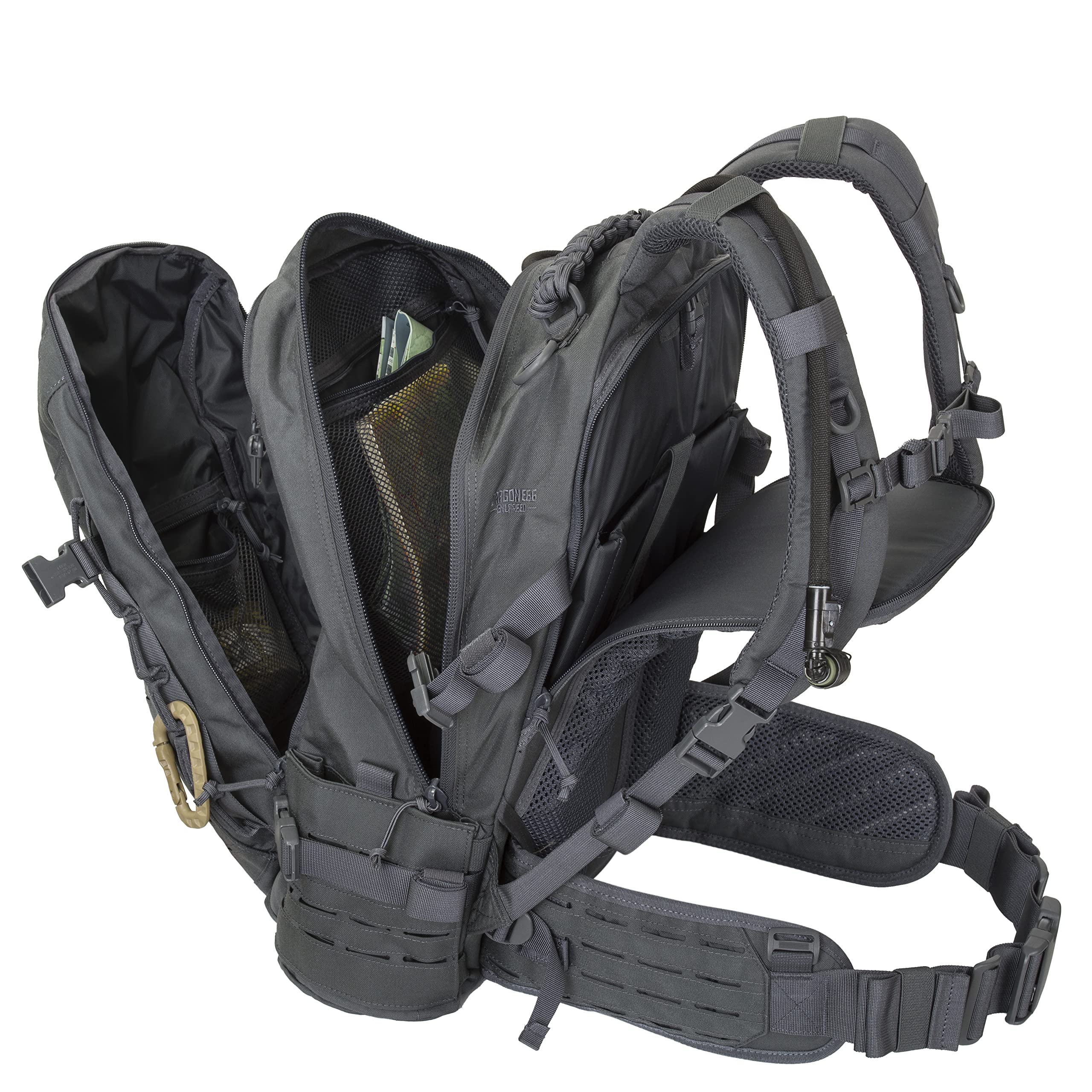 Direct Action Dragon Egg Enlarged Shadow Grey 30L sunglasses pocket with soft velour lining.