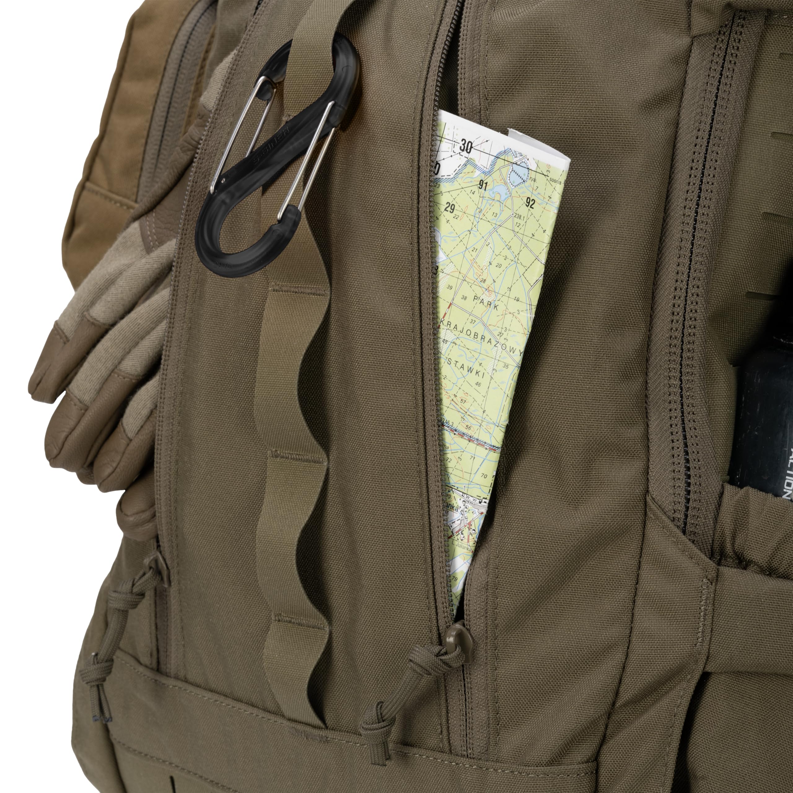 Direct Action Halifax Small Backpack exterior MOLLE/PALS on sides and bottom