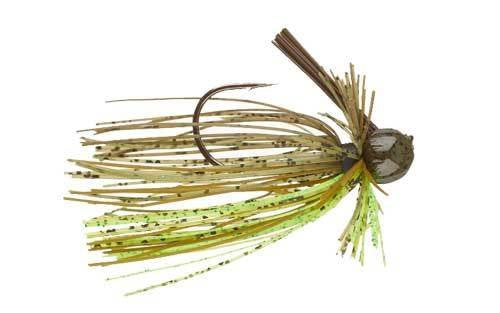 Dirty Jigs Luke Clausen Finesse Jig with 60° low-profile hook for solid bites.