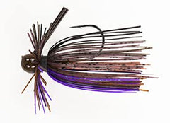Dirty Jigs Luke Clausen Finesse Jig in Super Matt Brown for precise finesse presentations.