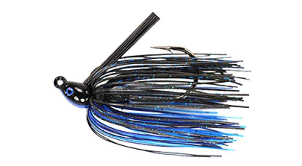 Dirty Jigs NJSJBB-12 No-Jack Swim Jig black-blue, ideal for heavy cover fishing.