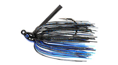 Dirty Jigs NJSJBB-12 No-Jack Swim Jig black-blue, ideal for heavy cover fishing.