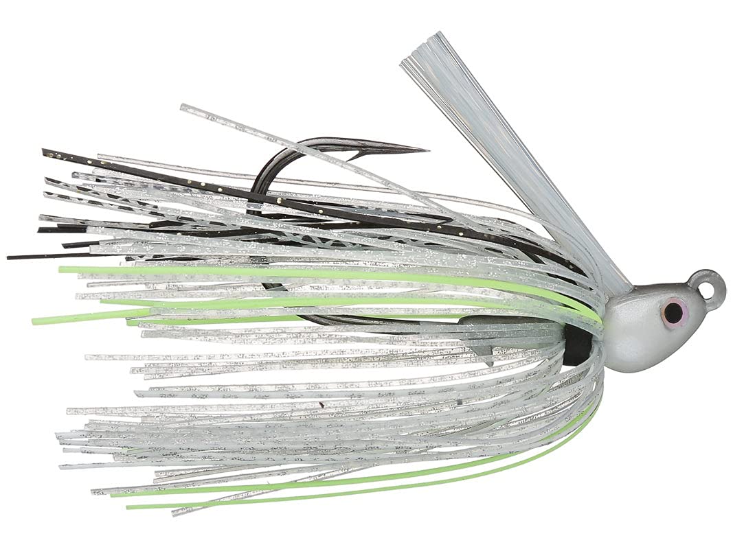 Dirty Jigs No-Jack Swim Jig Chartreuse Shad ready for heavy cover fishing