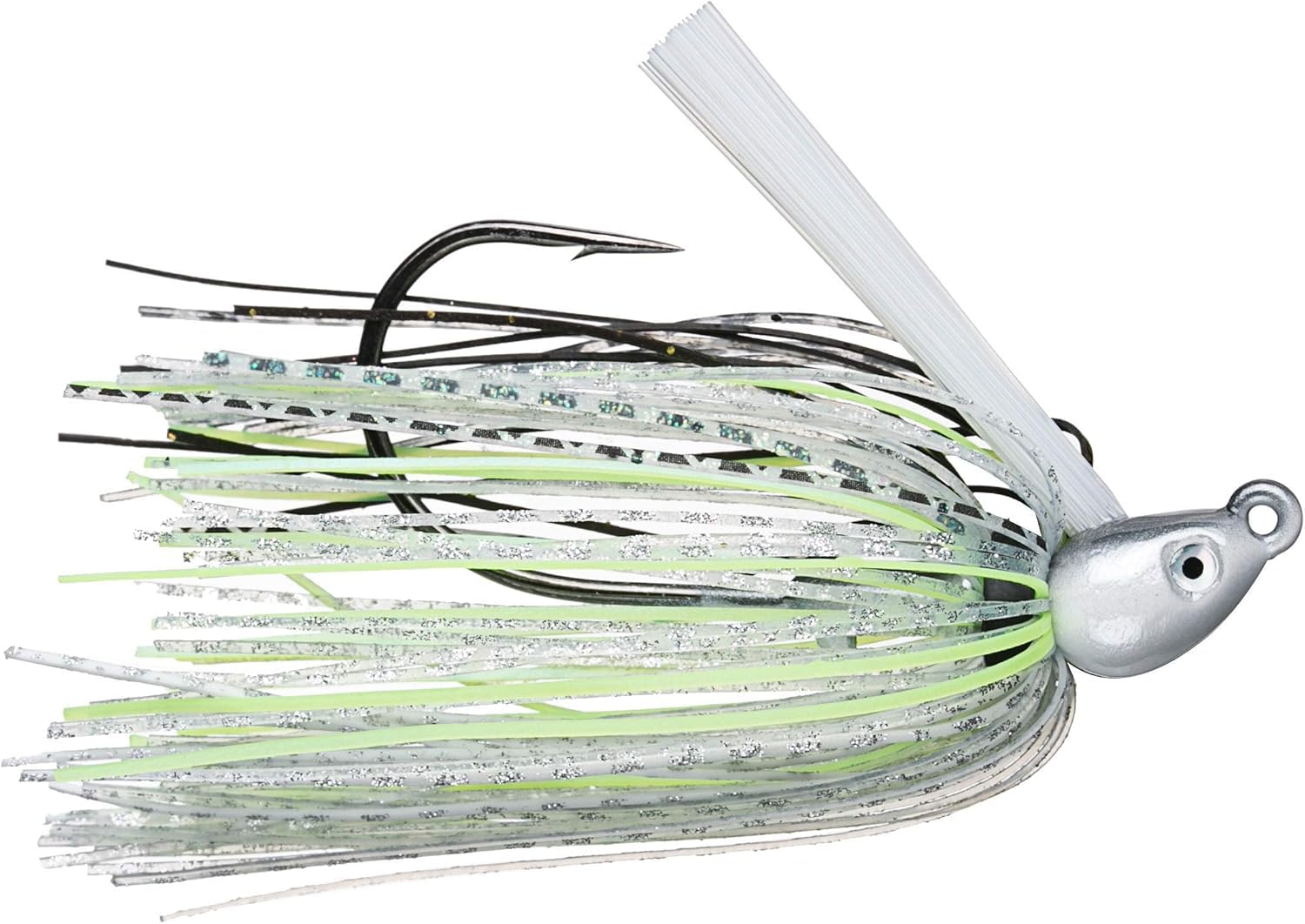 Dirty Jigs SJCSHD-38 Swim Jig Chartreuse Shad; lifelike action for weed-edge retrieves