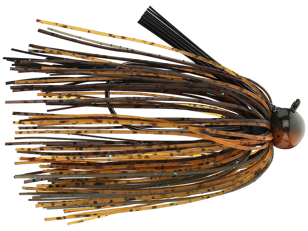 Dirty Jigs TLFFCAC-38 football jig with Canterbury Craw trailer for precise casting and steady retrieves