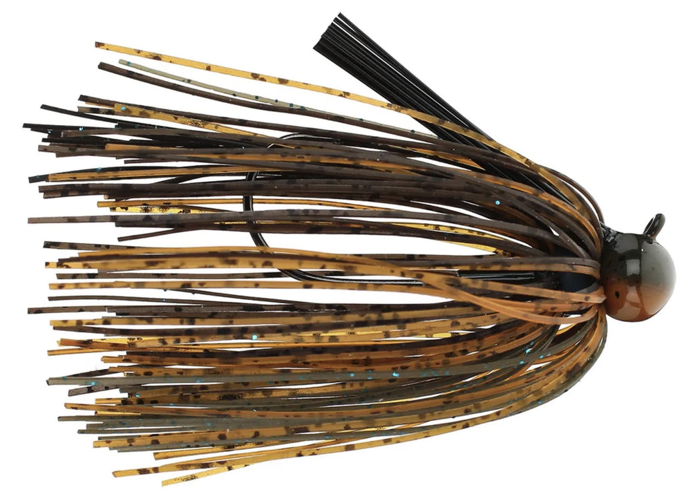 5/0 Gamakatsu hook on Dirty Jigs TLFFGRP-38 football jig