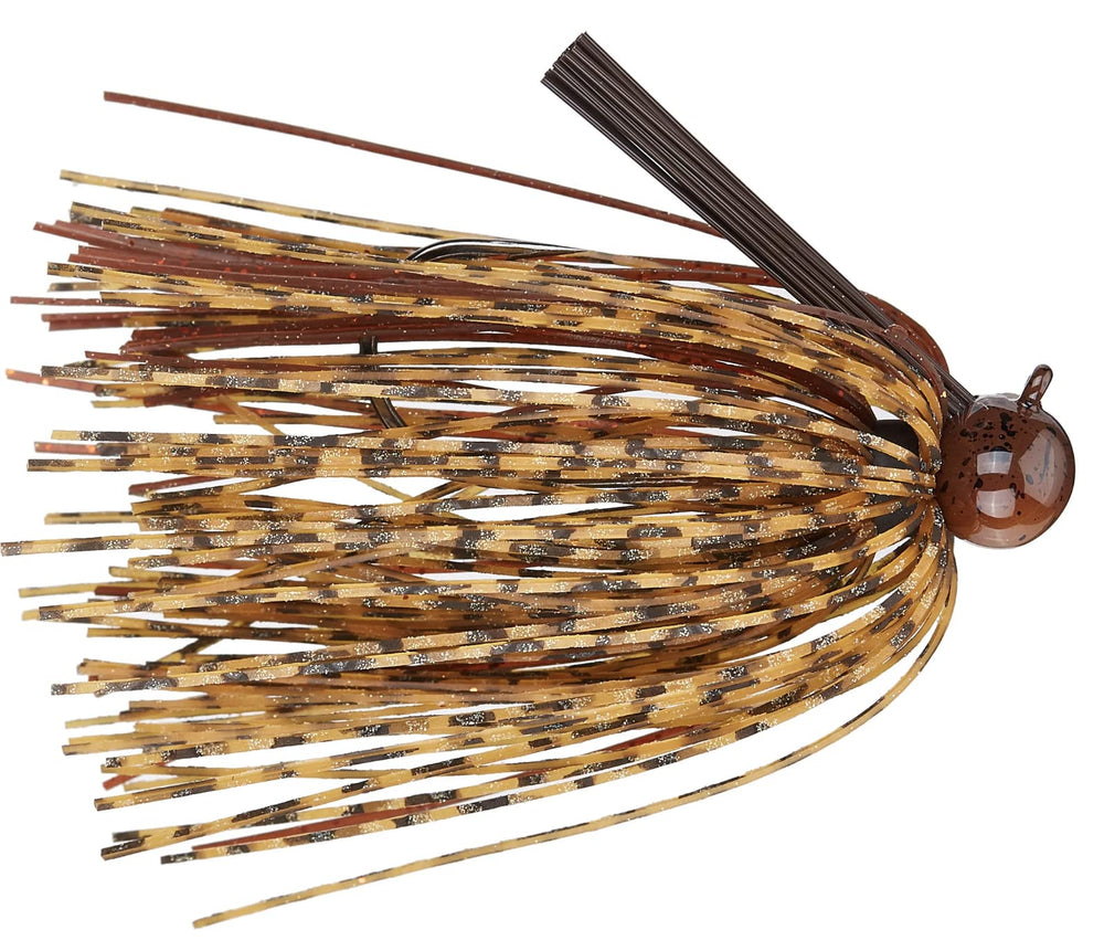 Thin-cut skirt design of Dirty Jigs TLFFGRP-38 football jig