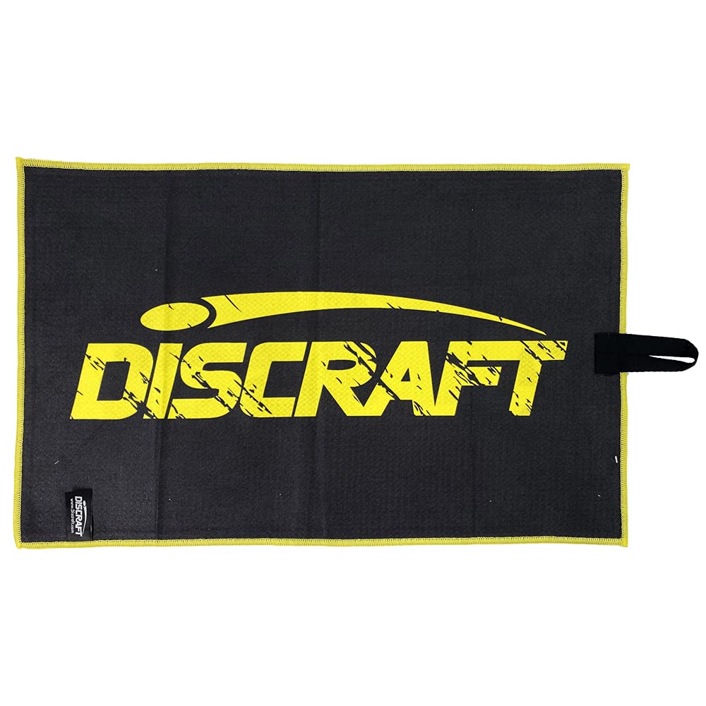 Discraft Microfiber Towel Paul McBeth folded view shows soft waffle-weave texture