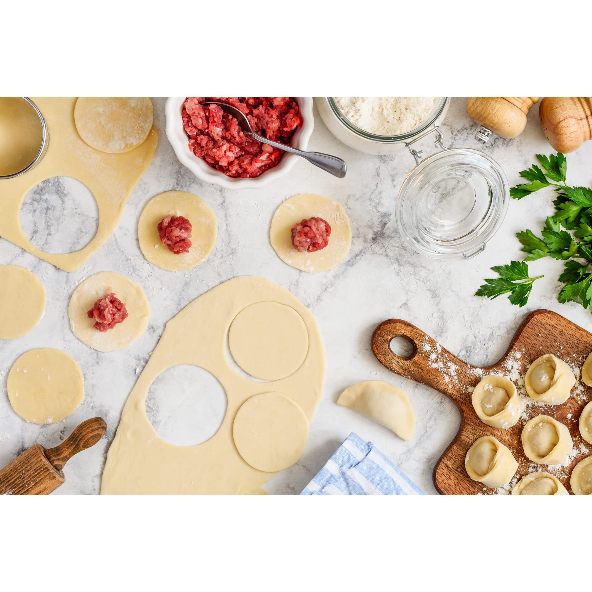 Mrs. Anderson’s Baking cutters are dishwasher-safe for easy cleanup.