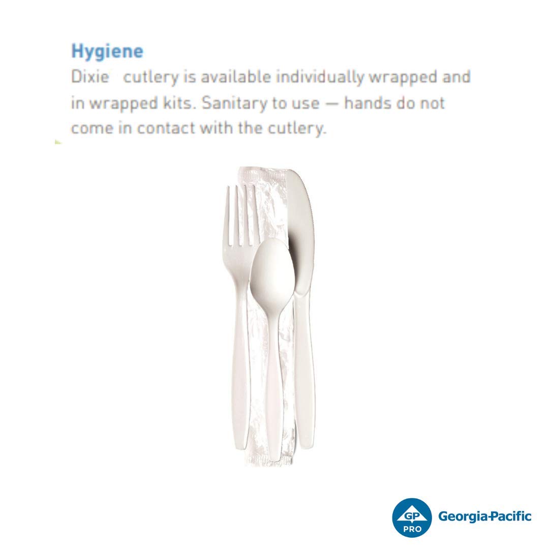 Disposable cutlery kit suitable for restaurants and catering use