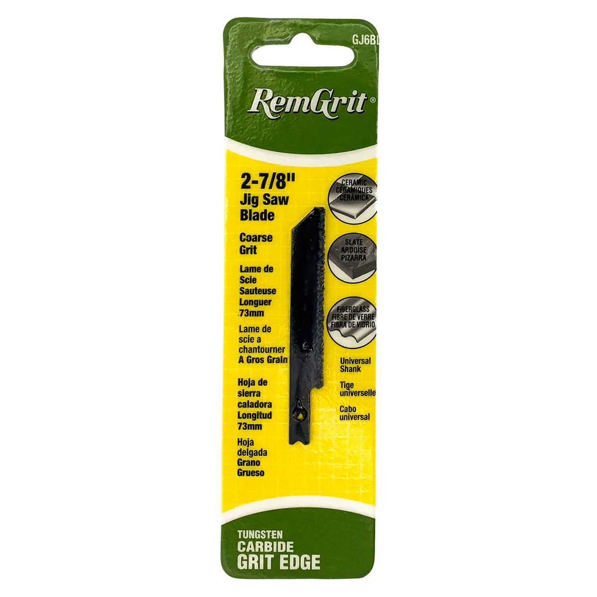 Disston Remgrit carbide blade with universal shank for tough materials