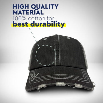 Back view showing adjustable snapback closure