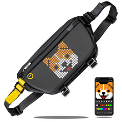 Divoom Sling Bag LED display front view with vivid visuals for daily carry