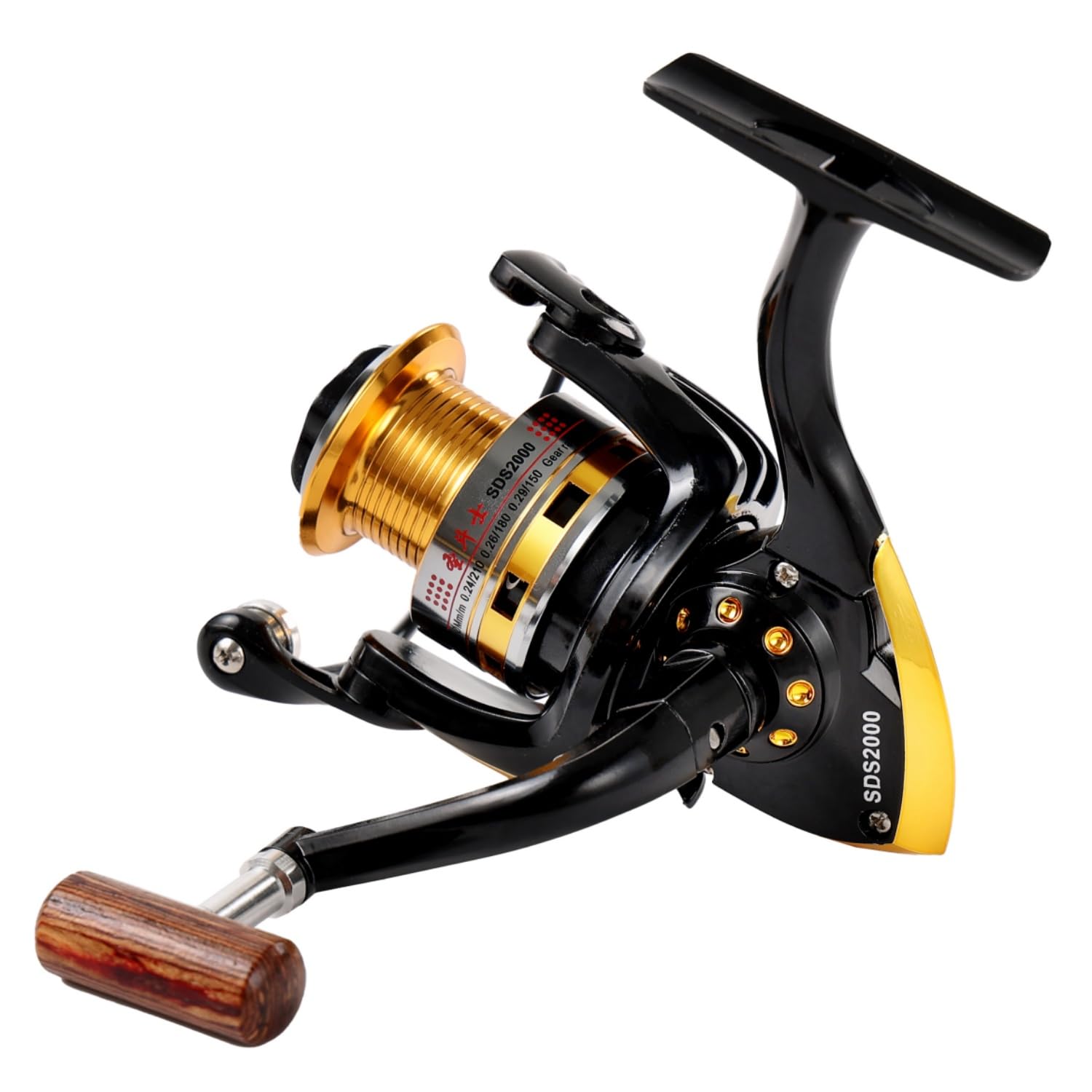 Diwa 6000 black handle close up highlights left-right interchangeable grip
