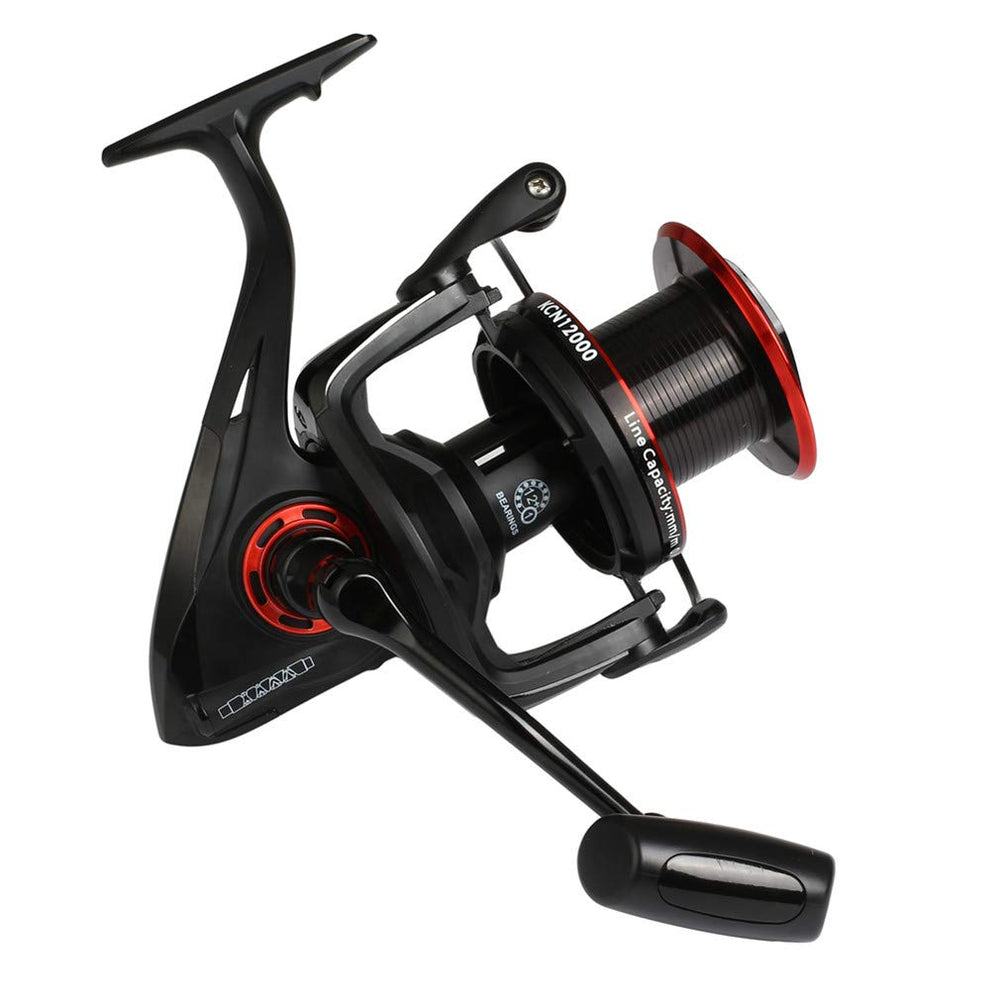 Diwa spinning reels 12000 body highlights durable graphite construction for all conditions.