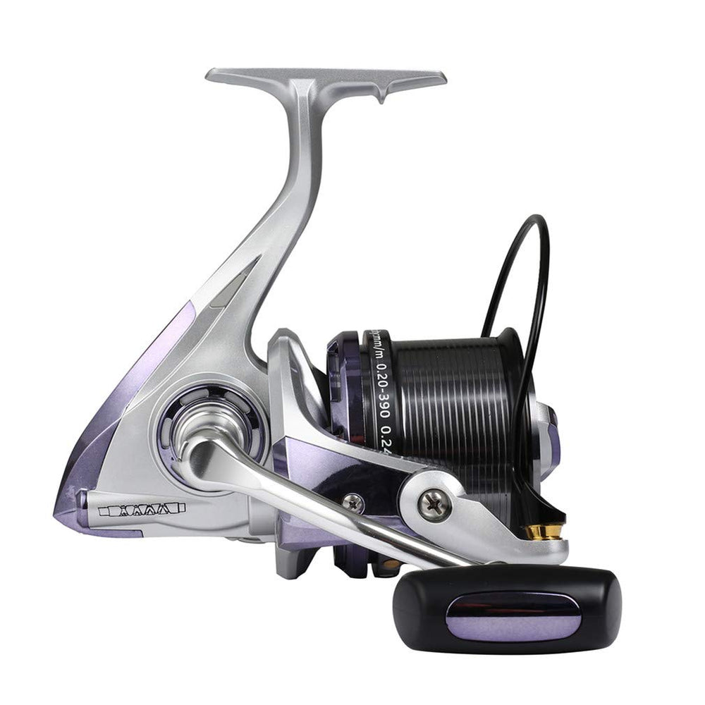Diwa spinning reels 8000 drag test shows power for big freshwater or saltwater fish.