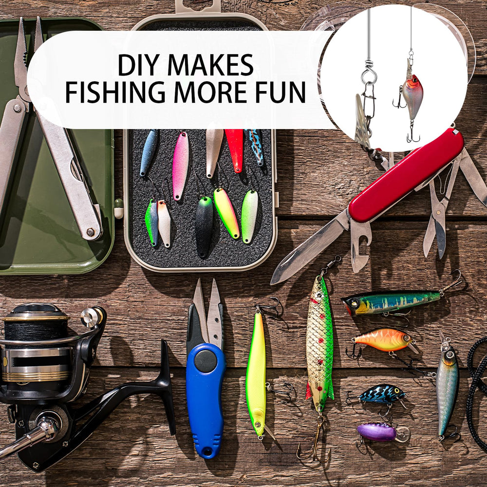DIY fishing lure assembly using spinner wire